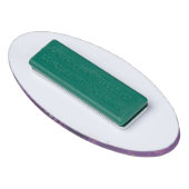 マルディグラフェスティバルパープルバックグラウンド 名札 (裏面)