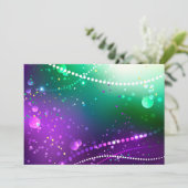 マルディグラフェスティバルパープルバックグラウンド 案内状 (スタンド正面)