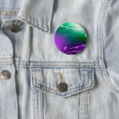 マルディグラフェスティバルパープルバックグラウンド 缶バッジ (インサイチュ)