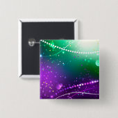 マルディグラフェスティバルパープルバックグラウンド 缶バッジ (正面&裏面)