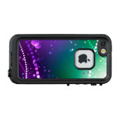 マルディグラフェスティバルパープルバックグラウンド LifeProof iPhoneケース (裏面横)
