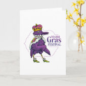 マルディグラフェスティバル カード (黄色い花)