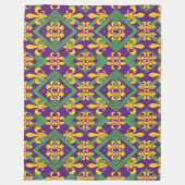 マルディグラフルーアディリス フリースブランケット (正面)