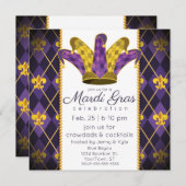 マルディグラフルーアデリスアーガイルジェスターハット 招待状 (正面/裏面)