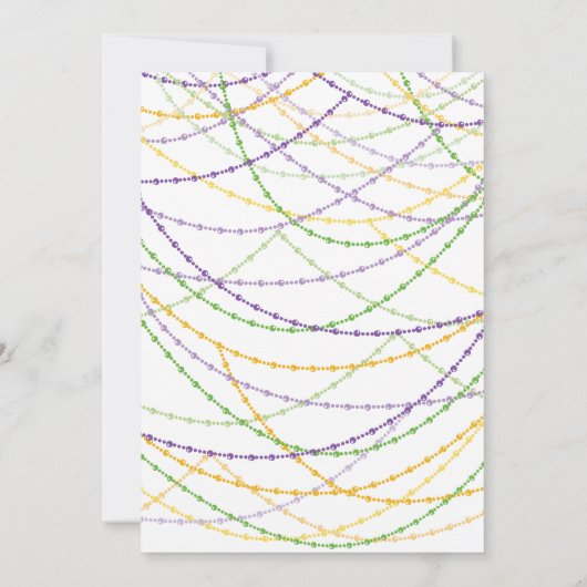 マルディグラフルーアデリスパーティー2 招待状 (裏面)