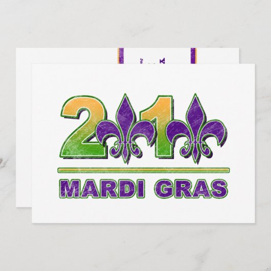 マルディグラフルーアデリス2010招待状 招待状 (正面/裏面)