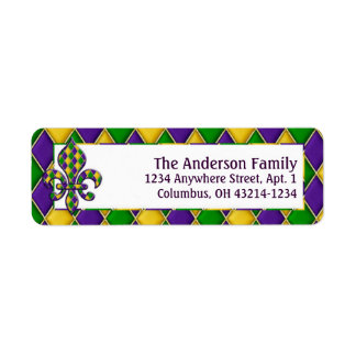 マルディグラフルーアd2差出人住所ラベル ラベル