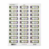 マルディグラフルーアd2差出人住所ラベル ラベル (フルシート)