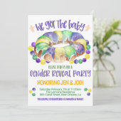 マルディグラベビージェンダーリビール招待状 招待状 (スタンド正面)