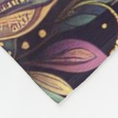 マルディグラペイズリーフルーアデリス フリースブランケット (角)