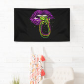 マルディグラリップスクイーンファットビーズ火曜日ニューオーリンズ 横断幕 (インサイチュ)