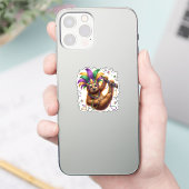 マルディグラ六七ブラフナマケモノ6 7 ミーム シール (スマートフォン)
