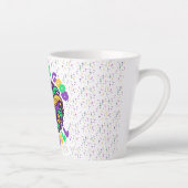 マルディグラ楽しい時を過転がごす カフェラテマグ (右)