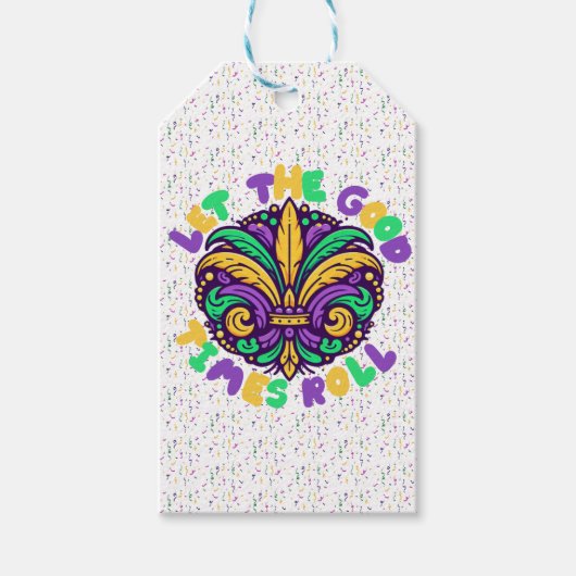 マルディグラ楽しい時を過転がごす ギフトタグ (正面)