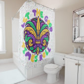 マルディグラ楽しい時を過転がごす シャワーカーテン (インサイチュ)