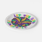 マルディグラ楽しい時を過転がごす ペーパープレート (アングル)