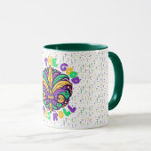 マルディグラ楽しい時を過転がごす マグカップ (正面右)