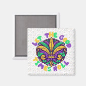 マルディグラ楽しい時を過転がごす マグネット (正面/裏面)