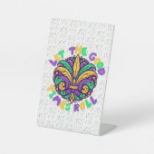 マルディグラ楽しい時を過転がごす 台座サイン (正面)