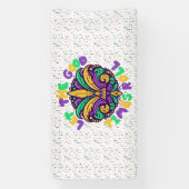 マルディグラ楽しい時を過転がごす 横断幕 (縦)