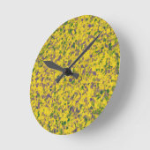 マルディグラ油抽象芸術 ラウンド壁時計 (傾斜)