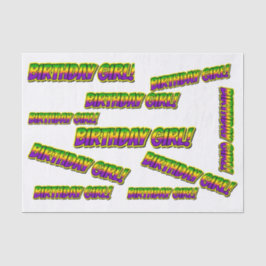 マルディグラ誕生日ガール！ 薄葉紙