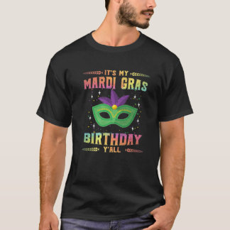 マルディグラ誕生日ティーそれは私のマルディグラスアザ Tシャツ