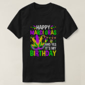 マルディグラ誕生日itsマイマルディグラ誕生日ヤル tシャツ (デザイン正面)