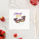 マルディグラ通りパーティーカーニバルマスクギフト スタンダードカクテルナプキン (インサイチュ)