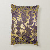 マルディグラ金ゴールドパープルマスクニューオーリンズ アクセントクッション (裏面(縦))