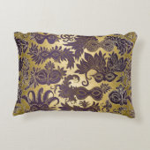 マルディグラ金ゴールドパープルマスクニューオーリンズ アクセントクッション (裏面)