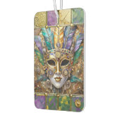 マルディグラ金ゴールド&セラミッカラフルクフェザーマスク カーエアーフレッシュナー (左)