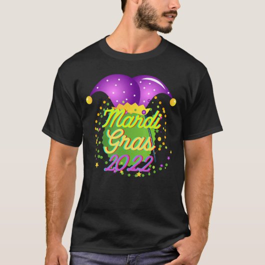 マルディグラ2022ジェスターハット Tシャツ (正面)