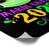 マルディグラ2022検疫フェスティバルと顔マスク ポスター (角)