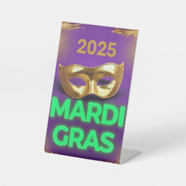 マルディグラ2025テーブルサイン 台座サイン