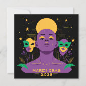 マルディグラ2026にぴったり シーズンカード (正面)