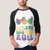 マルディグラ3/4スリーブラグランTシャツ Tシャツ (正面)