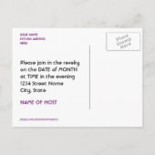 マルディグラ! インビテーションポストカード (裏面)