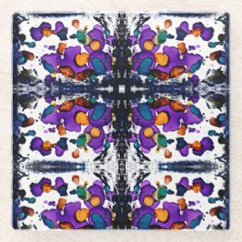 マルディグラ ガラスコースター