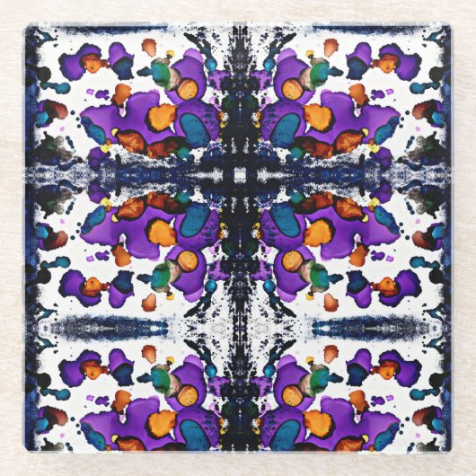 マルディグラ ガラスコースター (正面)