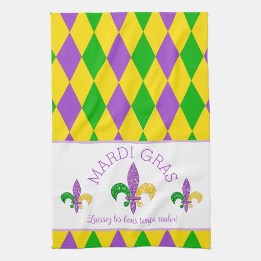 マルディグラ!キッチンタオルを転がよう キッチンタオル (縦)