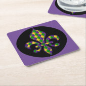マルディグラ スクエアペーパーコースター (アングル)