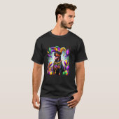 マルディグラ ドーベルマン 犬 Tシャツ (正面フル)