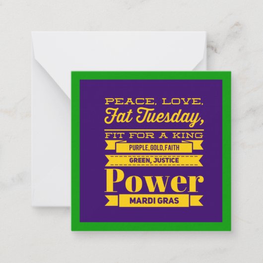 マルディグラ ノートカード (正面)