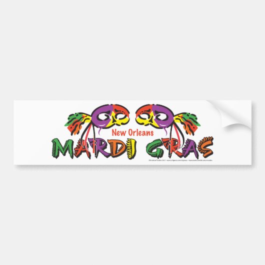 マルディグラ バンパーステッカー (正面)
