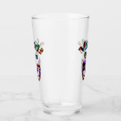 マルディグラ – パープルマスクファット火曜日ニューオーリンズ タンブラーグラス (右)