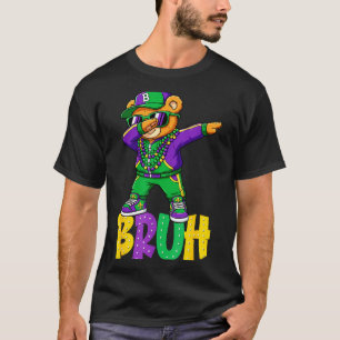 マルディグラ ブラフ テディベア ヒップホップ 男の子 男性 ニューオ Tシャツ