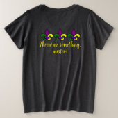 マルディグラ プラスサイズTシャツ (デザイン裏面)