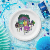 マルディグラ ペーパープレート (パーティー)