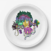 マルディグラ ペーパープレート (正面)